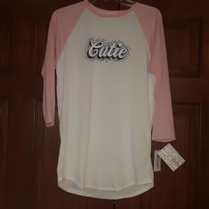 NWT Lularoe Randy baseball tshirt size S